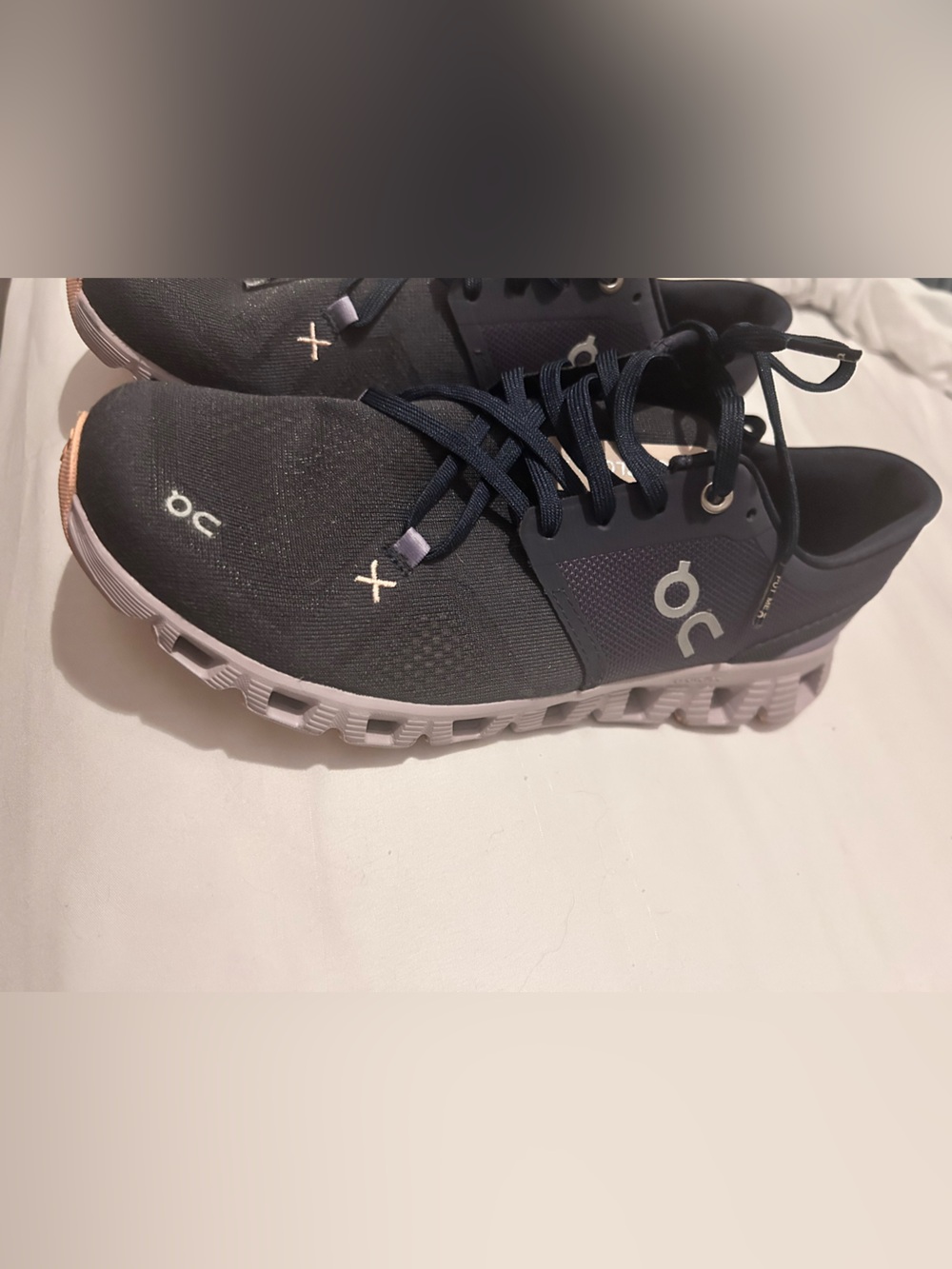 On Running Black Running Shoes with Light Pink Midsole - Picture 2 of 6
